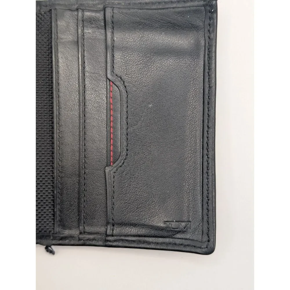 Tumi Delta L Fold Leather Wallet w/ ID Window